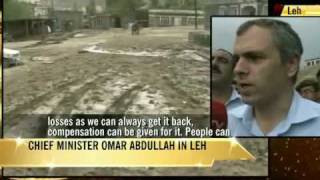 Leh floods Omar visits hospital meets victims [upl. by Wright70]