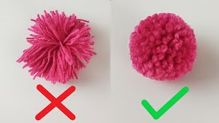 How to Make a Pom pom  Woolen Ball Making [upl. by Marceau693]