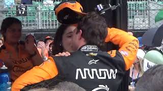 Pato OWard emotions raw and real after 2nd place finish in 108th Indy 500 [upl. by Anilatak]