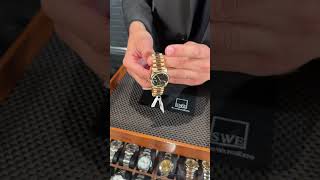 Rolex President Day Date Yellow Gold Black Dial Mens Watch 18238 Review  SwissWatchExpo [upl. by Teresa]