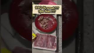 BBQ grill dirumah bbqlovers bbqdinner dagingsegar mukbang [upl. by Annod]