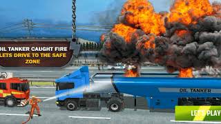 Oil tanker caught fire 😢  Indian Oil Tanker Game games truck [upl. by Bathsheba]