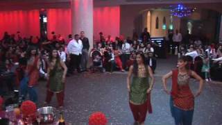 Nisha amp Vijays Reception Dance PerformanceLast Years Desi Girls amp Maa Da Laadlas [upl. by Ainimre]