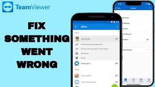 How To Fix And Solve Something Went Wrong On TeamViewer App  Easy Fix [upl. by Godbeare]