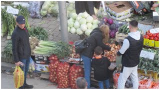 Market Day in Tetovo North Macedonia February 1 2024 [upl. by Htez]