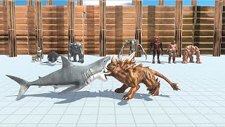 MUTANT PRIMATES  AQUATICS VS INFERNALS  Animal Revolt Battle Simulator [upl. by Latoya579]