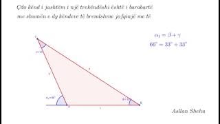 Këndet e jashtme të trekëndëshit [upl. by Whitson106]