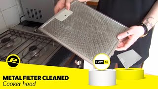 How to Clean a Metal Cooker Hood Filter [upl. by Naujled]