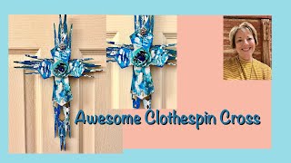 Awesome Clothespin Cross [upl. by Enelyak136]