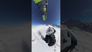 Snowboard Meet Paragliding  Run amp Fly 2 paragliding snowboard [upl. by Ruamaj]