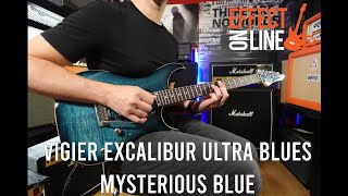 Vigier Excalibur Ultra Blues HSS Mysterious Blue  Quick test [upl. by Eednil]