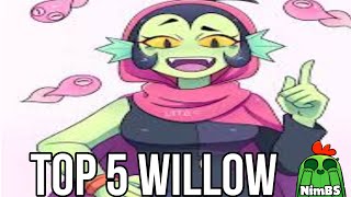 Top 5 Willow In Brawl Stars [upl. by Fleece608]