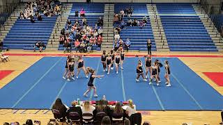 Spotsylvania High School at Battlefield District Cheer Competition 2024 ❤️💙 [upl. by Xenophon813]