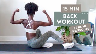 15 MINUTE BACK WORKOUT FOR STRONGER BACK  BETTER POSTURE  NO EQUIPMENT  BEGINNER  INTERMEDIATE [upl. by Giovanna]