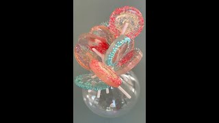 珊瑚糖棒棒糖 自制棒棒糖 摘要版 Isomalt Lollipops Making Homemade Lollipops： shorts version [upl. by Trip684]