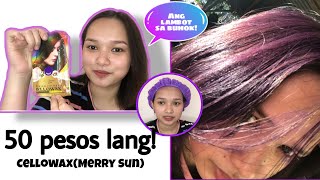 How to Apply Merry Sun Cellowax  Review amp Tips  Violet Hair Color [upl. by Einrae716]