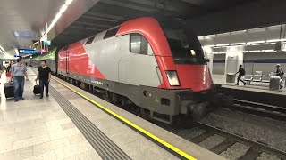 ÖBB Train Ride  Vienna Airport to Wien Mitte Station  Austria  050824 [upl. by Brosy732]