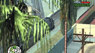 GTA San Andreas Train glitch to get to the next island [upl. by Dennet574]