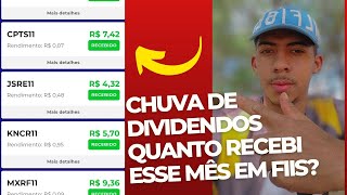 RECEBI O MAIOR DIVIDENDO EM FUNDOS IMOBILIÁRIOS [upl. by Rahmann]