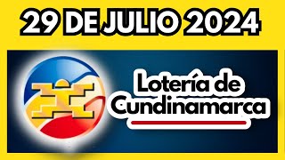 LOTERIA DE CUNDINAMARCA último sorteo del lunes 29 de julio de 2024 💫✅💰 [upl. by Orofselet]