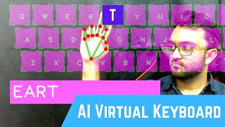 AI Virtual Keyboard using OpenCV  Computer Vision  CVZone [upl. by Vtehsta]