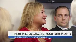 Flight 3407 Families Help Launch Pilot Records Database PKG [upl. by Greenleaf]