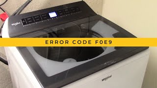 How to Fix a Whirlpool Washer Error Code F0E9  Top Load [upl. by Dahc48]