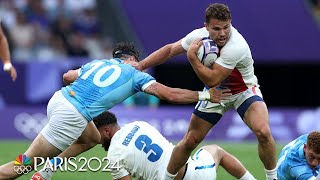 France v Uruguay  Paris Olympics 2024 Mens Rugby Highlights  NBC Sports [upl. by Enneillij]