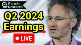 LIVE Q22024 Palantir Earnings Are Out Now  PLTR Stock [upl. by Ilam]