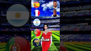 GEORGINA RODRIGUEZ PICKS WORLD BEST FOOTBALL PLAYER 🌍 ronaldo sergioramos kylianmbappe messi [upl. by Alric594]