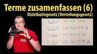 Terme zusammenfassen 6  Distributivgesetz  Verteilungsgesetz  Lehrerschmidt [upl. by Berfield]