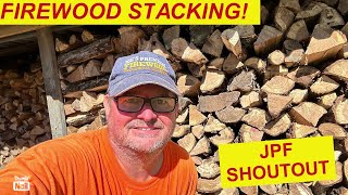 Refilling the Woodshed with Local Firewood  Firewood Haul amp Stack for Winter Prep [upl. by Heti]