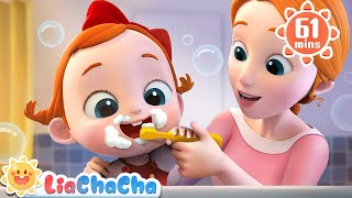 Brush Your Teeth Song  Toothbrush Song  Song Compilation  LiaChaCha Nursery Rhymes amp Baby Songs [upl. by Ginni]