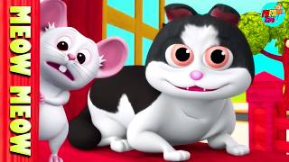 Meow Meow Billi Karti  Kids Poems In Hindi  Hindi Balgeet  म्याऊँ म्याऊँ  EvaRhymes [upl. by Adnelg]