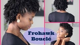 Coiffure Cheveux Crépus  Frohawk Bouclé [upl. by Liana301]