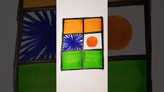 🇮🇳🇳🇪 Flag easy drawing ⬜ independenceday flagdrawing ytshortsvideo ytviralshorts india Niger [upl. by Fanechka]