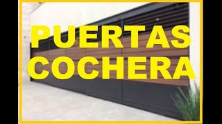 🏠🚪🚪 50 PUERTAS DE COCHERAS Garajes  Puertas de cocheras o garaje de metal madera para tu casa [upl. by Nemaj]