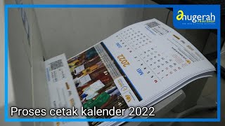 PROSES CETAK KALENDER DINDING 6 LEMBAR  KALENDER CUSTOM [upl. by Nnairam493]