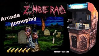 shoot Zombies in Zombie Raid arcade gameplay [upl. by Hobard]