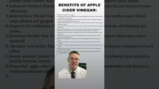 benefits of apple cider vinegar [upl. by Gnivre]