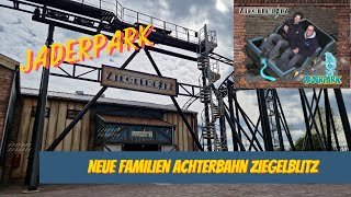 Jaderpark  Vlog  Presse Eröffnung Neuheit Ziegelblitz Neue Familien Achterbahn mit Onride [upl. by Aidualc]