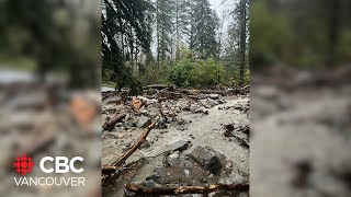 Homeowner reported missing amid mudslide in Coquitlam [upl. by Spillar2]