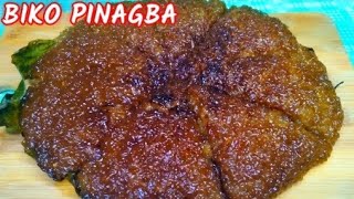 BIKO PINAGBA  no oven  how to make the most delicious BIKO pinagba [upl. by Adnohsel]