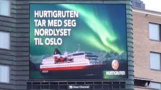 Hurtigruten in Oslo Reklame [upl. by Cochard181]