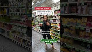 Are these foods worsening your GERD AcidReflux 🧐 tap👇for full grocery tour heartburn gerddiet [upl. by Millburn]