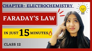 Faraday’s Law of Electrolysis  Electrochemistry  Class 12  Solutions  ISCCBSE  Tapur Omar [upl. by Adnilak]