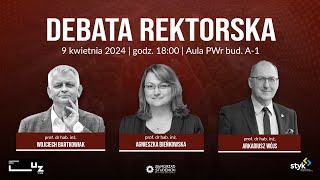 Debata Rektorska 2024 PWr [upl. by Nosyerg]