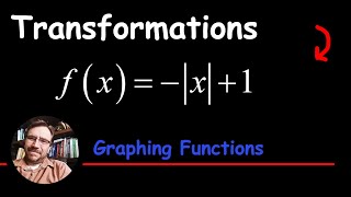 Graph an Absolute Value Function with a Reflection using Transformations fx  x1 [upl. by Eillas]