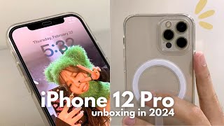 ✨ iPhone 12 Pro unboxing in 2024 ✨ [upl. by Ahsenal922]