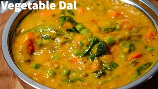 HEALTHY DELICIOUS VEGETABLE LENTIL CURRY NO ONION GARLIC  VEGETABLE MOONG DAL RECIPE [upl. by Allesig1]